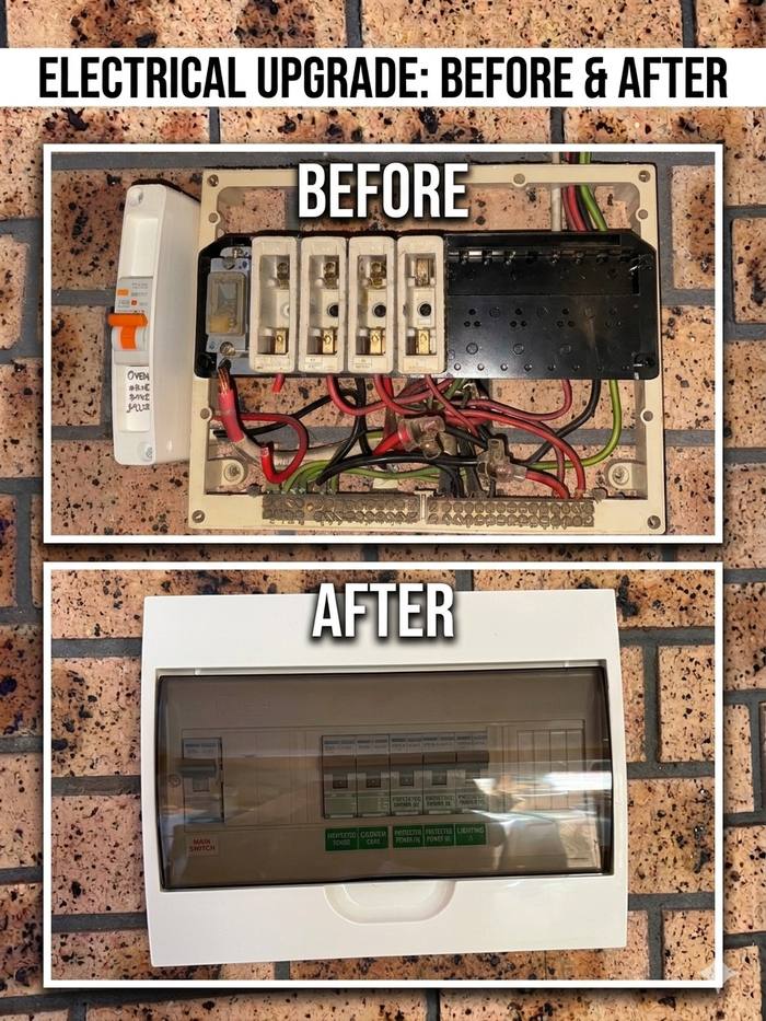 Switchboard before and after upgrade
